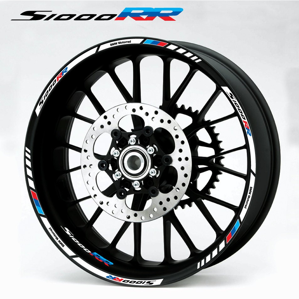 BMW S1000RR motorbike wheel rim decal stickers by MADMOTOGraphics