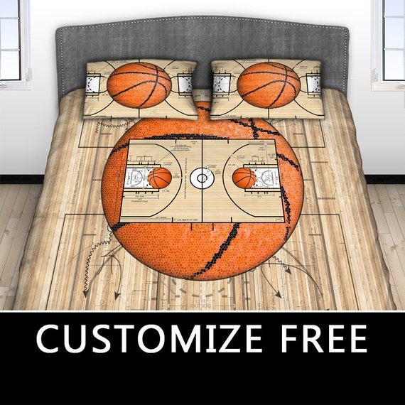 Basketball Court Comforter Basketball Bedding by ProducstByMe