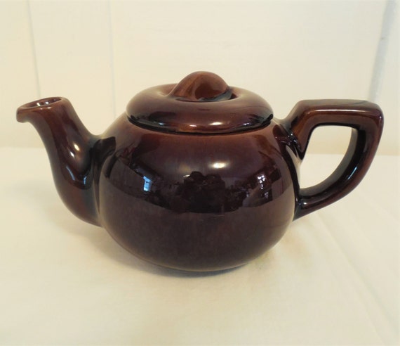 Royal Canadian Art Pottery Teapot 4 Tall by ShellyisVintage