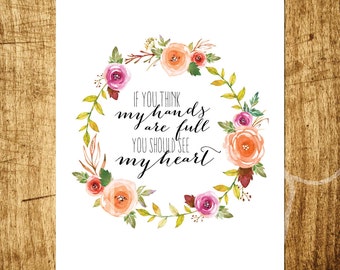 My hands are full | Etsy