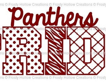 Panthers Pride cutting file SVG instant download PERSONAL USE!