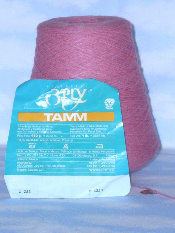 TAMM Knitting Machine Yarn Cone 3Ply Acrylic by HeyJudeCollection