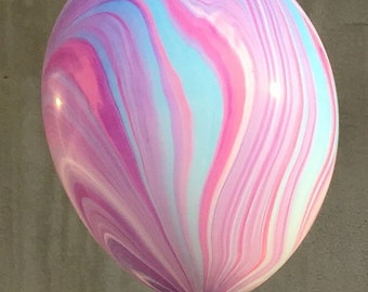 Marble Swirl Tie Dye Latex Balloons Made in USA Big Balloon Wedding bridal party shower baby