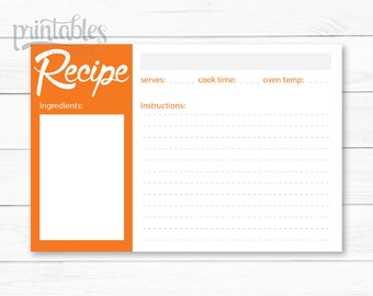 decorative recipe cards