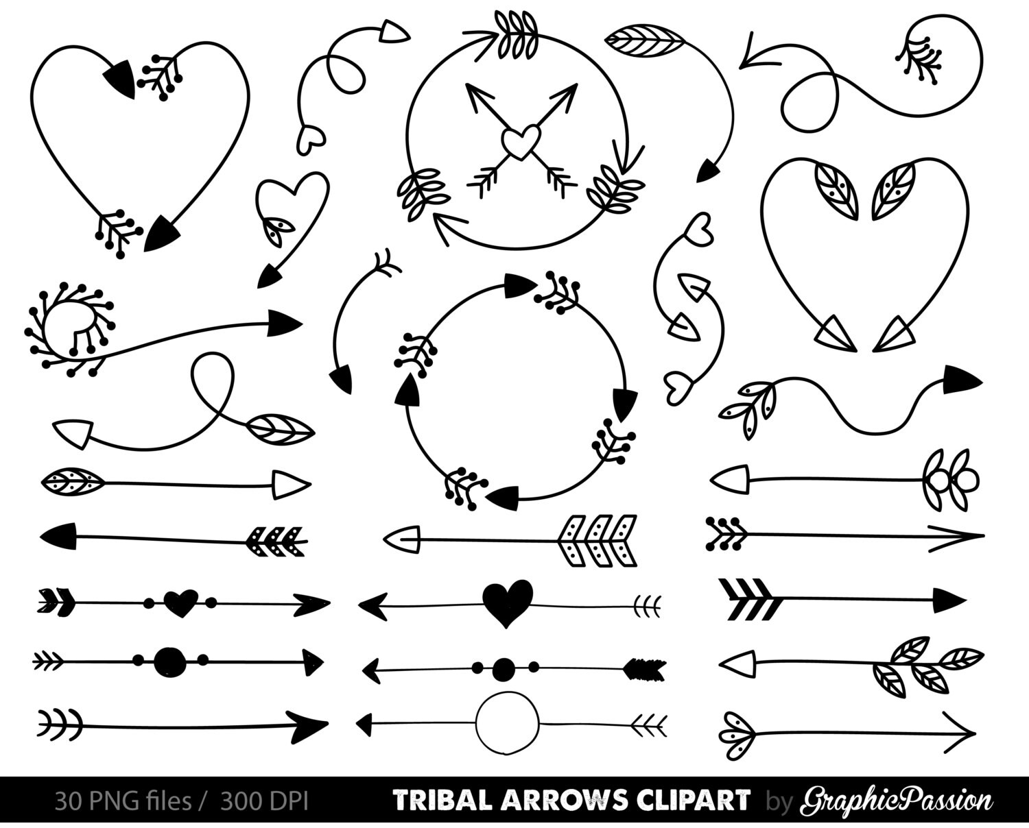 free tribal arrow clipart - photo #40