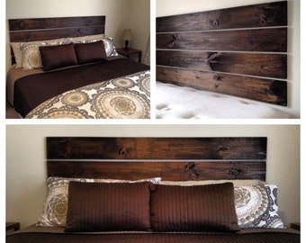 Floating Headboard....No drilling, screwing, or hammering required! Rustic Headboard, Summer Decor, Spring Decor