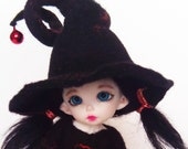 Felted hat Halloween for PukiFee, Aquarius, Lati Yellow (size 5-6) Felted hat Halloween for PukiFee, Aquarius, Lati Yellow (size 5-6)