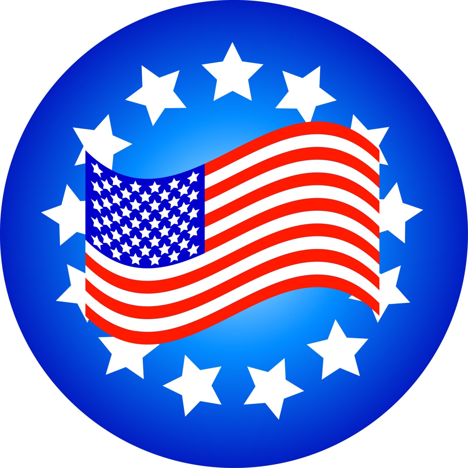 Download American Flag Clipart ~ Patriotic Clip Art ~ American ...