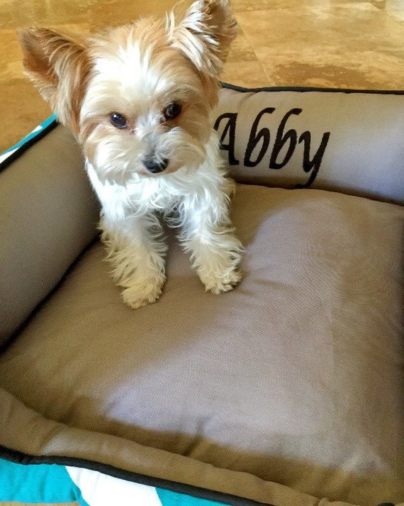 22x22 inch Custom Dog Beds Name embroidery free by