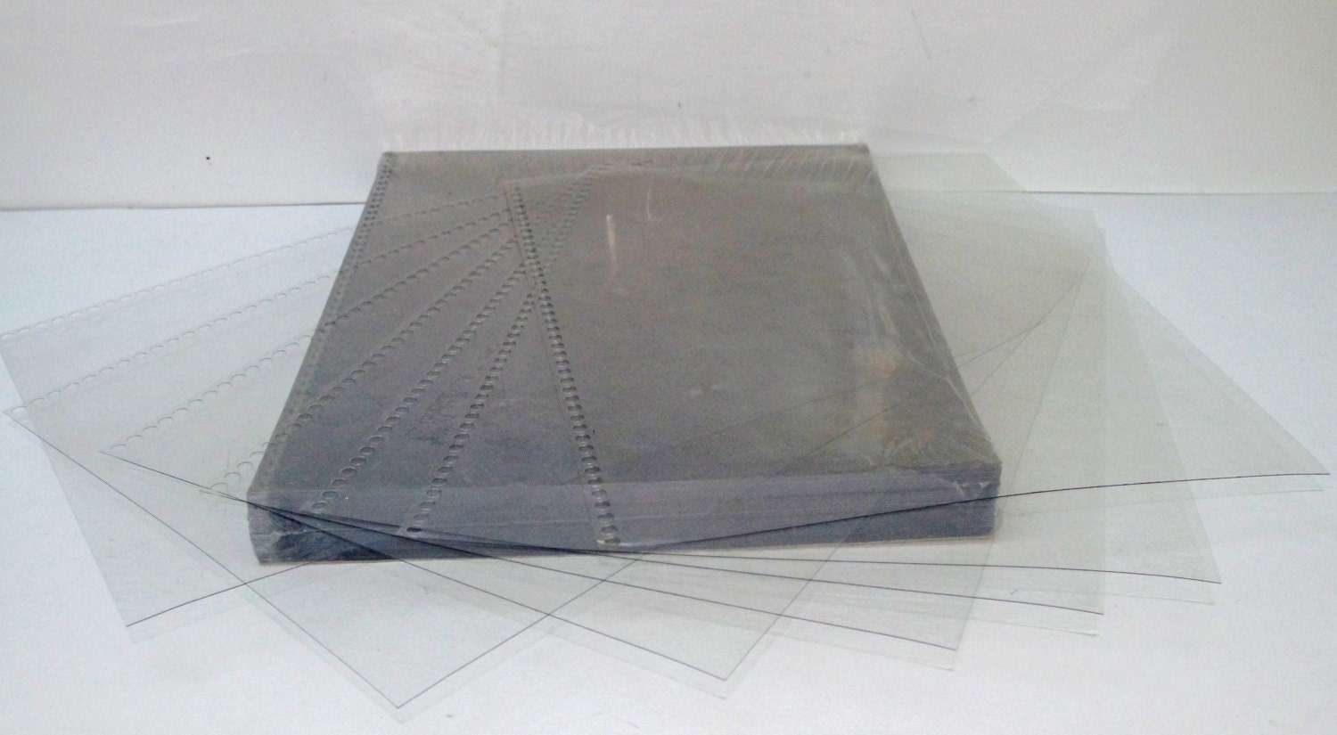 Qty of 12 Clear Cover Plastic Binding Sheet 9x11