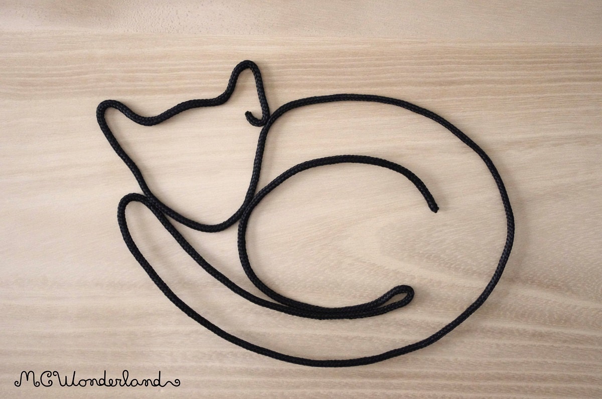 cat decorations wire wall art modern style home decor cat