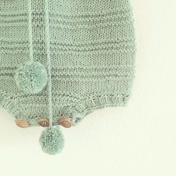 Billie baby Romper Suit - Knitting Pattern from STRIKDET on Etsy Studio