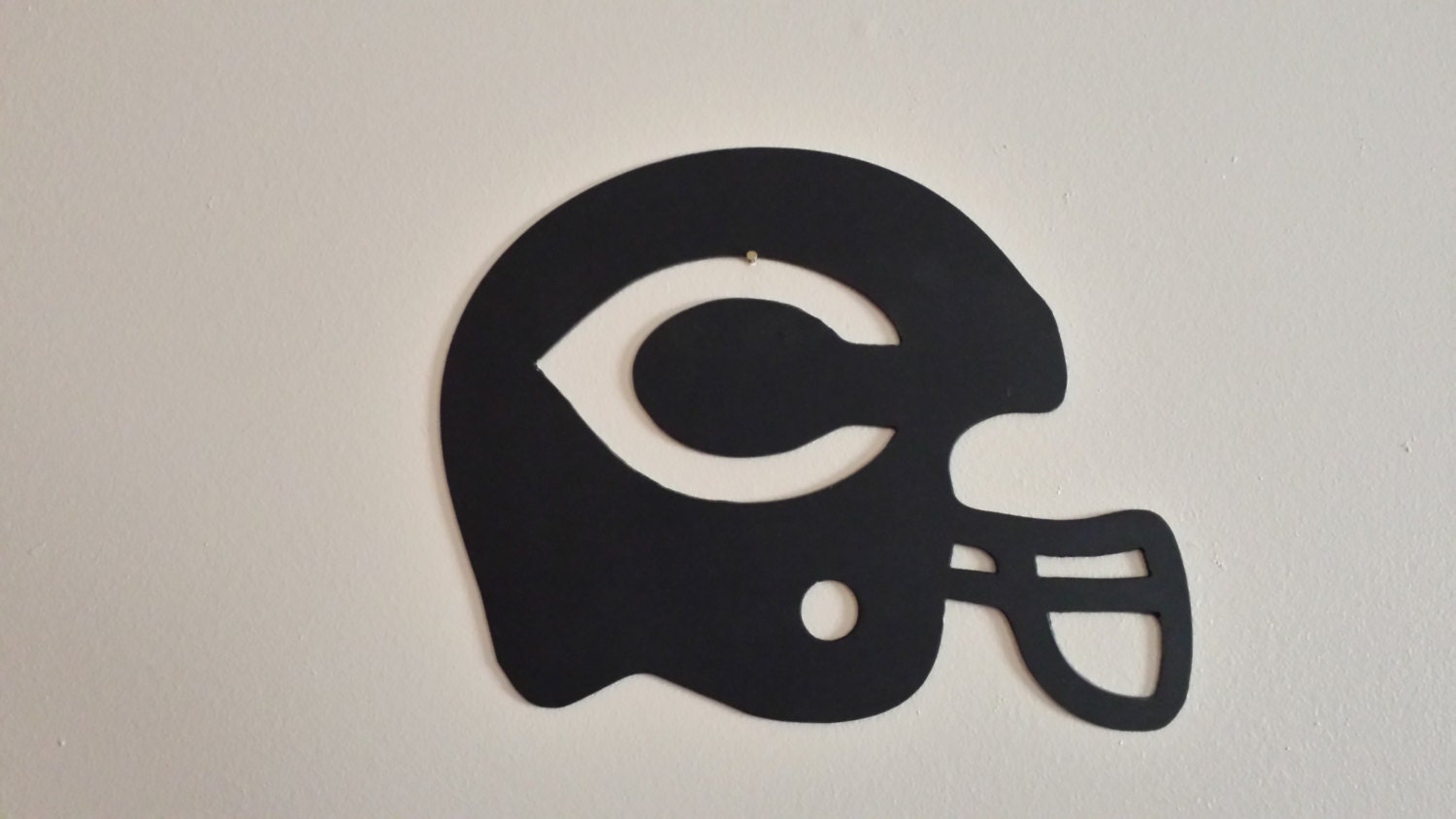 Football Helmet Metal Wall Art