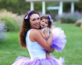Mommy and Me Tutu, Purple Tutu Set, Purple Mommy and Me Tutu set, Mommy and Me Outfit, Mommy and Me