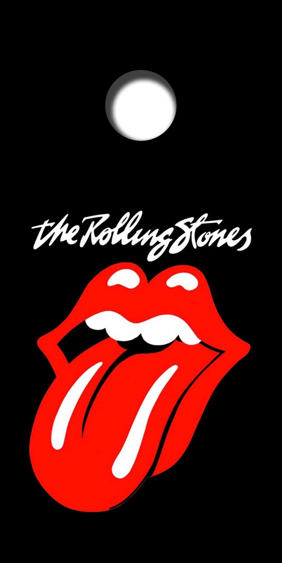 The Rolling Stones Cornhole Board Wrap by CornholeDesigner on Etsy