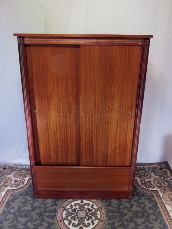 Restored Vintage Mahogany Wardrobe Cedar Lined