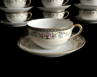 Japanese Porcelain Teacups, Noritake Teacups, Vintage Teacups Noritake Teacups, Noritake Mayville, Wedding China, Vintage Teacups, Tea Party