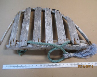 Driftwood Beach Decor, Lobster Trap, Home Decor, Nautical Decor