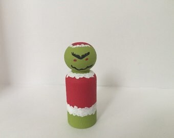 grinch peg doll