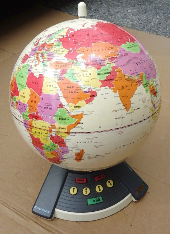 vintage Geosafari world talking globeinteractive exploratory