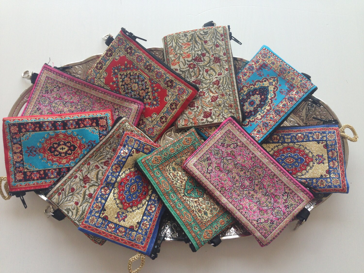 Original Turkish woven coin purse Turkish tapestry coin