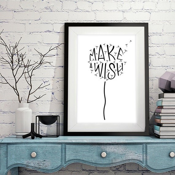 Items similar to Make a Wish, A Wish Flower, Blow, Illustrations