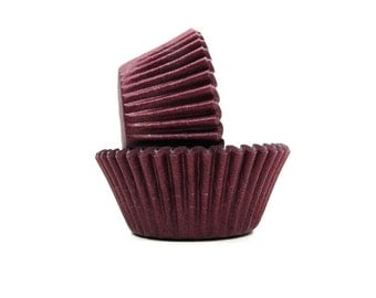 Burgundy Cupcake Liners - 50 Count