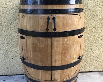 Barrel Wine Cabinet Furniture