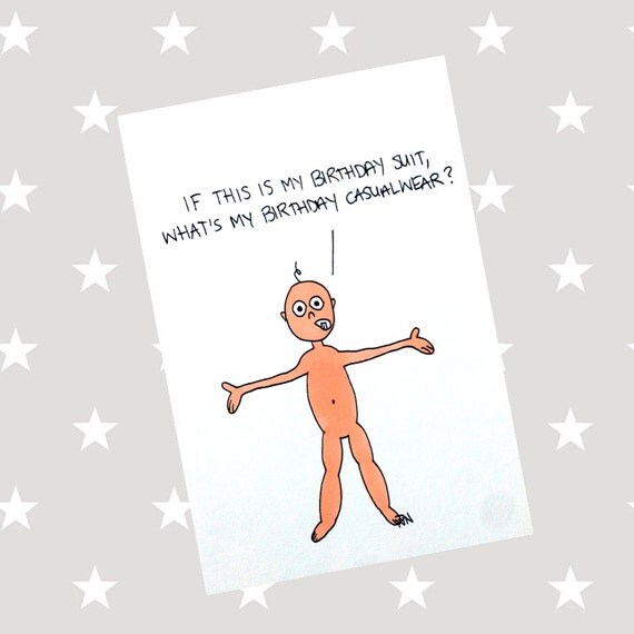 If this is my birthday suit what's my birthday by cartoonsbypun