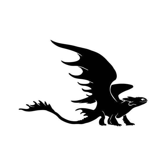 Vinyl Decal: Toothless 2 from How to Train by MythicMerchandise