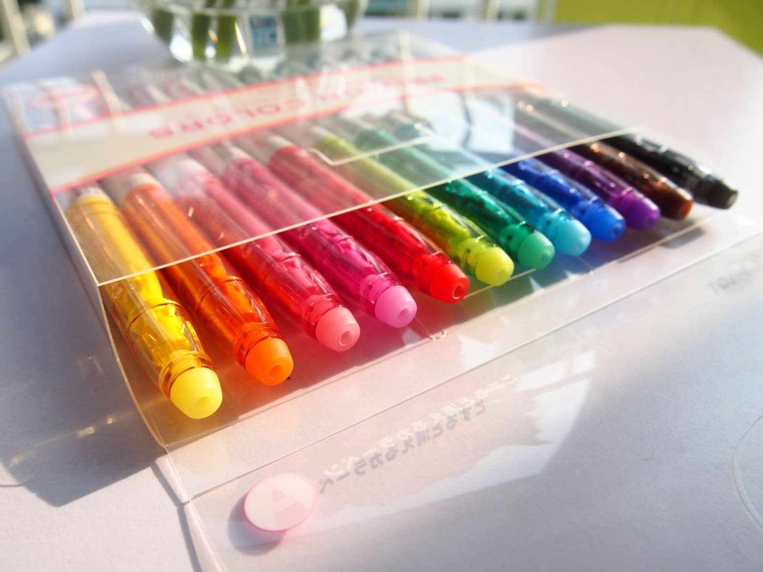 Pack of 12 Colourful Erasable Markers / Sharpie for Journaling