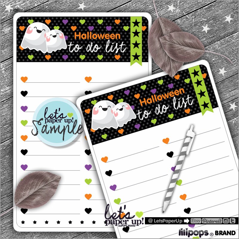 60%OFF Printable Halloween Notes Halloween Stationery