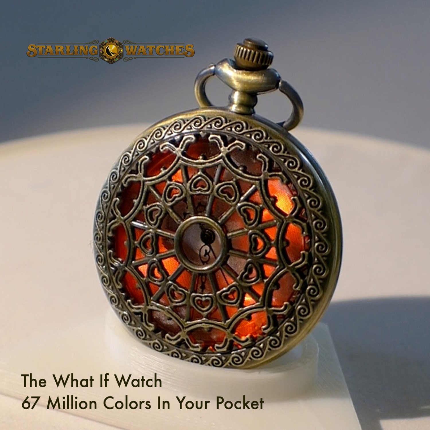 Victorian Glowing Pocket Watch To Accessorize Any by STARLINGwatch