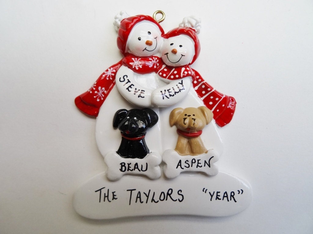 snow couple personalized christmas ornament by snow couple personalized christmas ornament by