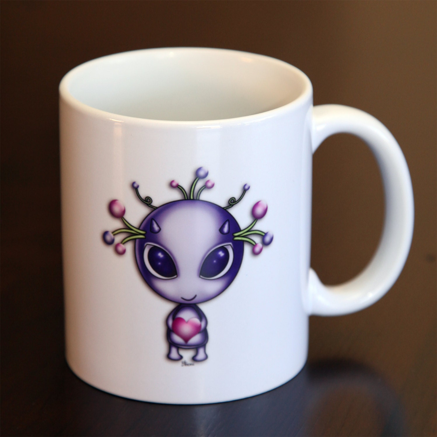 Purple Alien Coffee Mug
