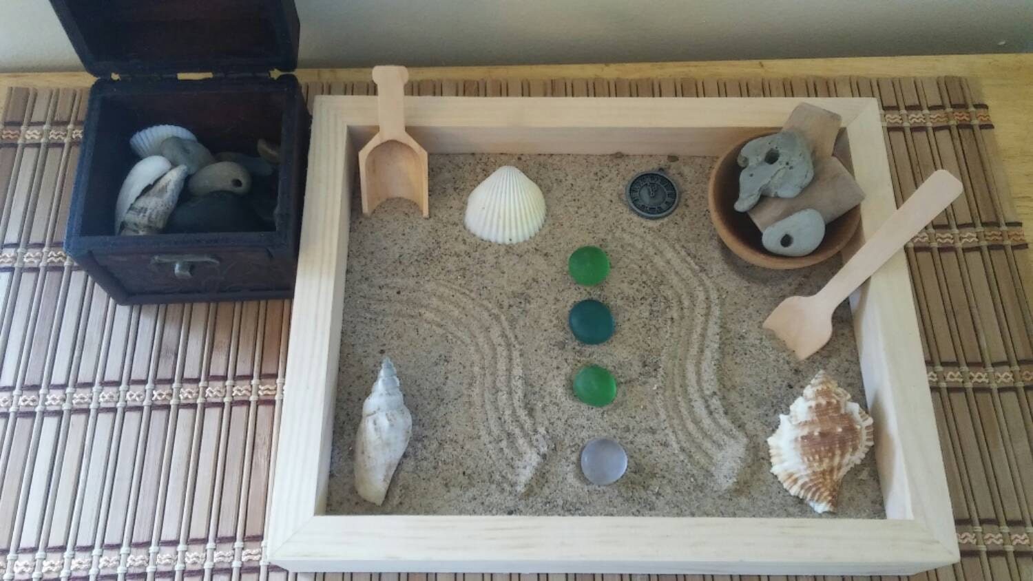 Montessoi Inspired Zen Garden for Children Sand Box Sensory
