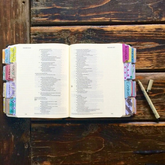 Full Set Bible Tabs w/Laminating Stickers