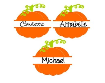 Split Pumpkin SVG, Studio 3, DXF, EPS and pdf Cutting Files for Electronic Cutting Machines