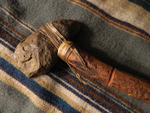 Native Indian War Tomahawk Replica Authentic Artifact Stone