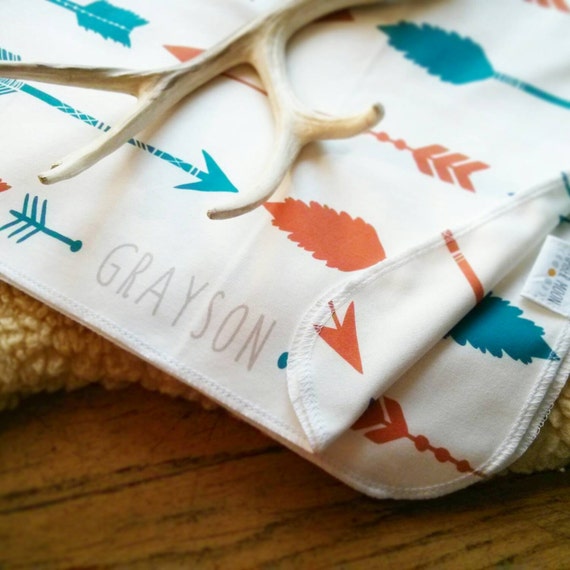 Items similar to Personalized Swaddle Blanket, Monogram Baby Blanket