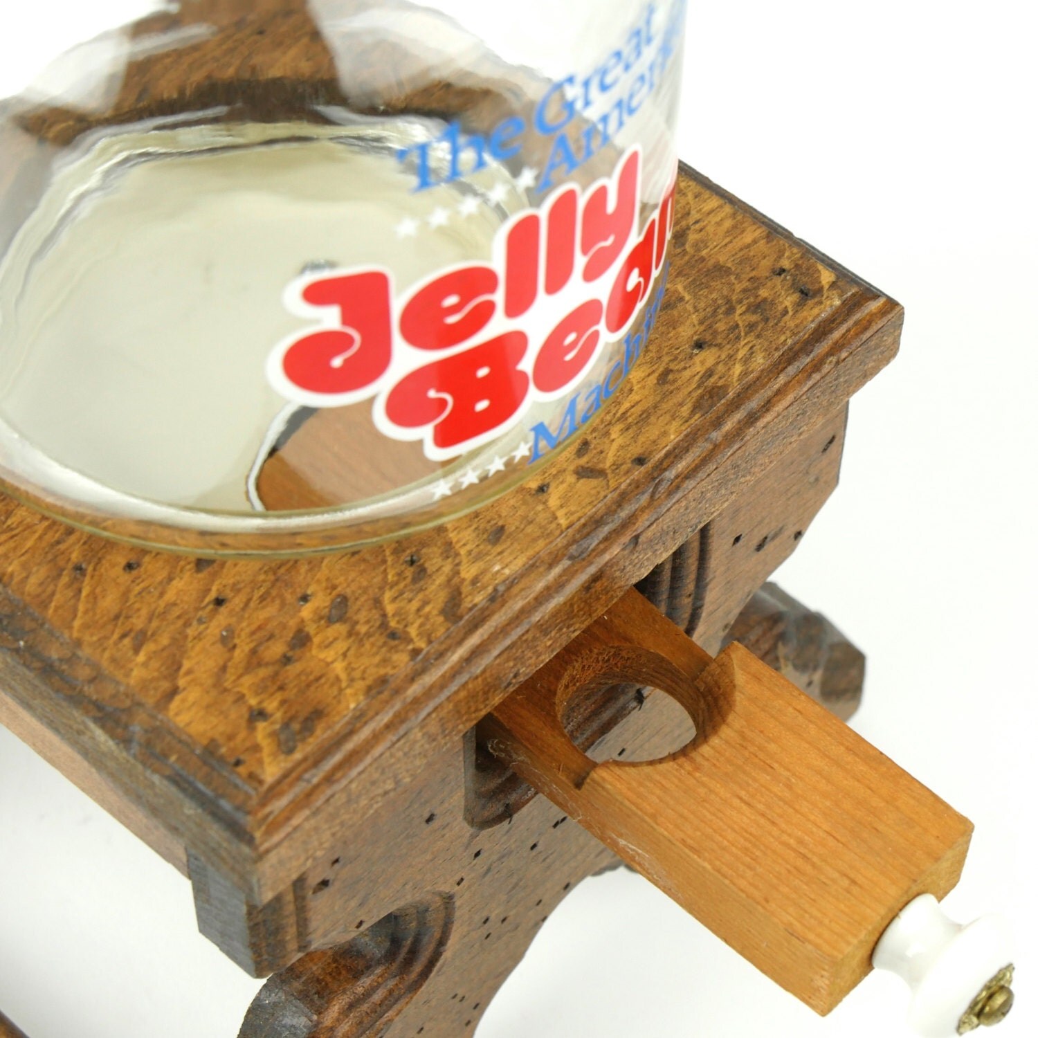 Vintage Great American JELLY BEAN Wooden Dispenser Machine
