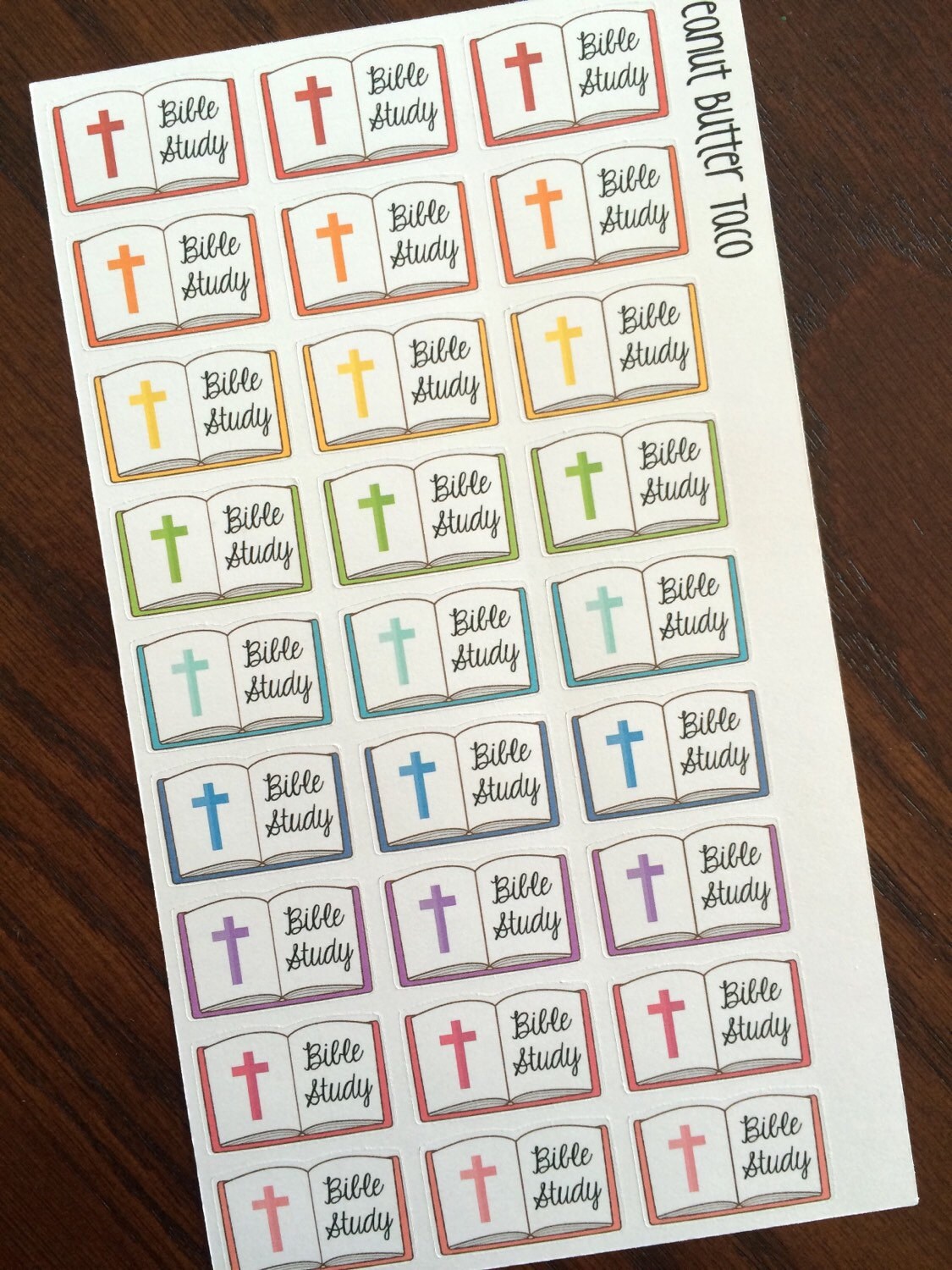 Download Rainbow Bible Study Planner Stickers Bible Study Stickers