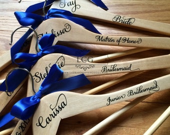 Bridesmaid gift, Personalized hangers, Bridesmaid Dress Hanger, Bridesmaid Gift Hangers, Bride hanger, Customized Hanger, Bridal Shower Gif