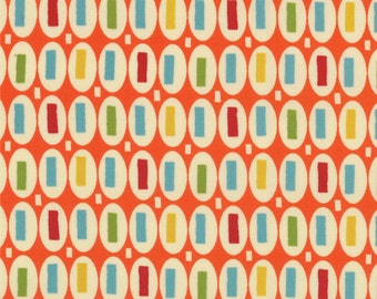 1/2 yd SALE Pot Luck Pezzy Geometric Dot by American Jane for Moda Fabrics 21648 13 Carrot Orange