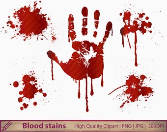 Blood clipart, halloween clip art, horror murder clipart, commercial use, scrapbooking, digital instant download, jpg png 300dpi