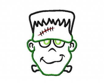 Frankenstein Applique Embroidery Design, 4x4, 5x7, 6x10 Hoop, Instant Download