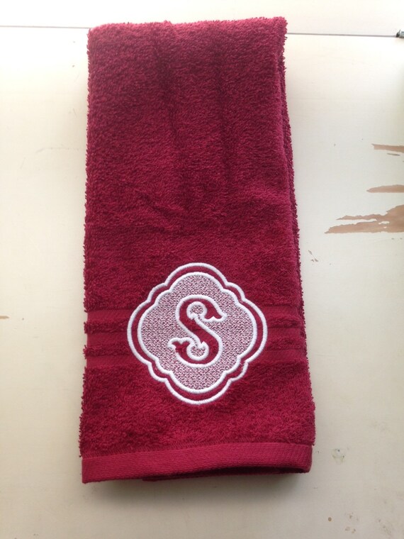 Items similar to Custom Embroidered Hand Towels; Personalized Towels