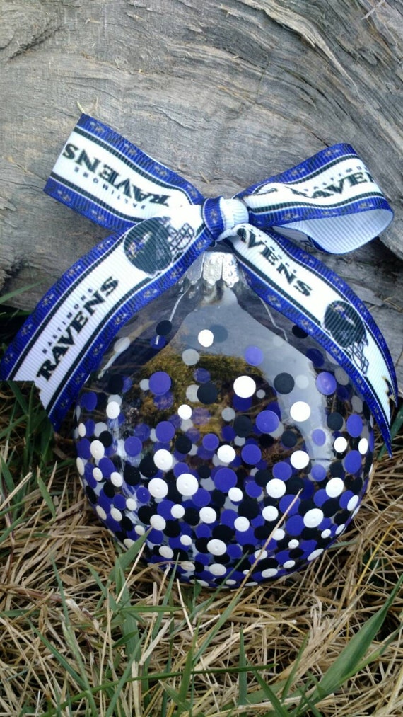 baltimore ravens inspired glass ornament with by baltimore ravens inspired glass ornament with by
