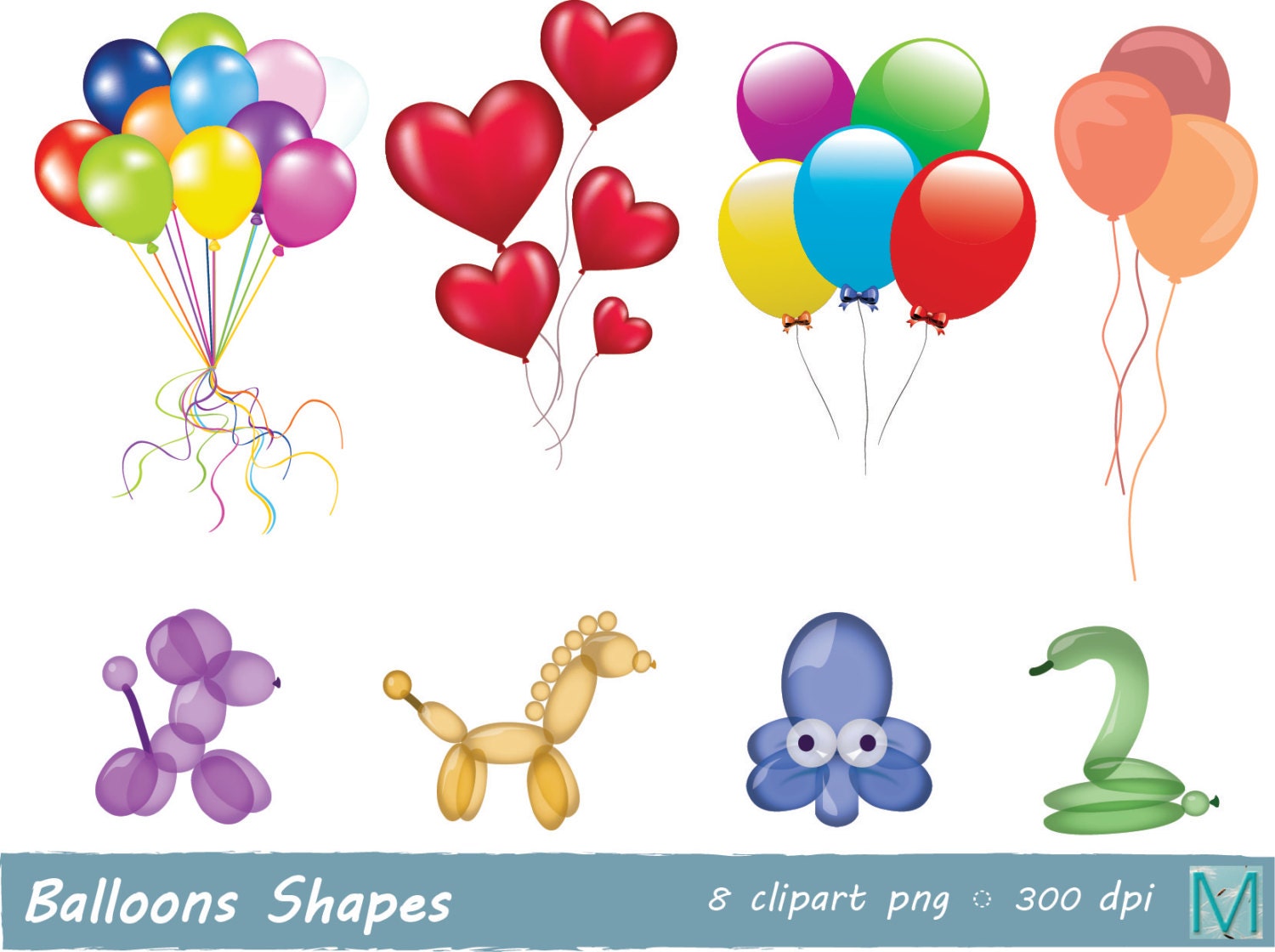 balloon shapes clip art - photo #20