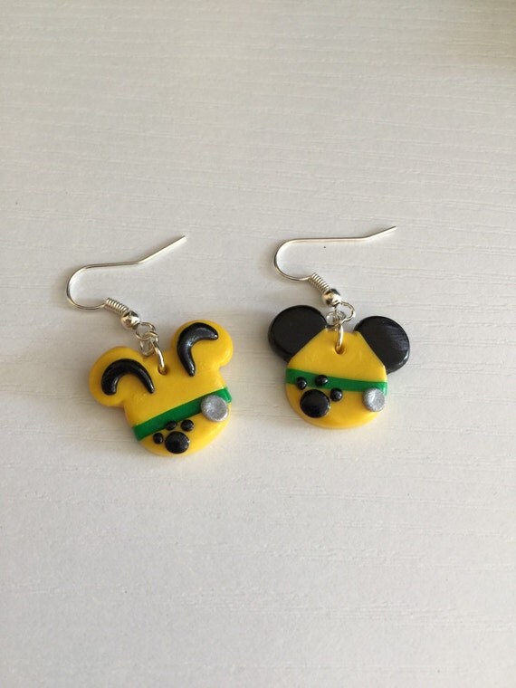 Pluto Disney Dangle Earrings. Polymer clay nickel free dangle